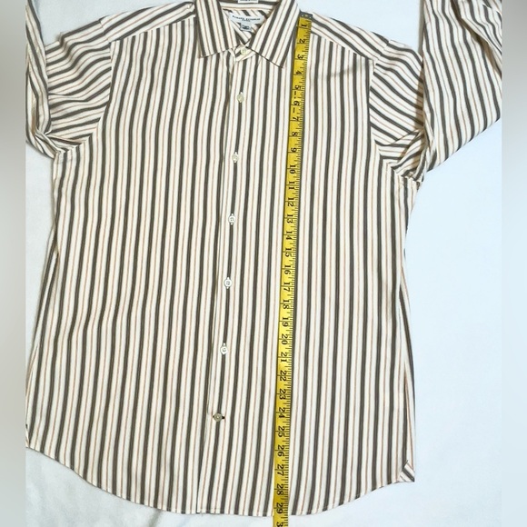 Banana Republic Men’s Fitted Dress Shirt Size M 15-15.5 Woven in Italy - Picture 11 of 12